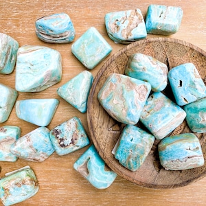 Blue Aragonite Tumbled Stones