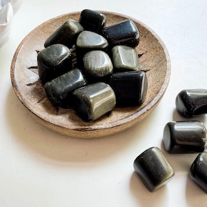 Gold Sheen Obsidian Tumbled Stone