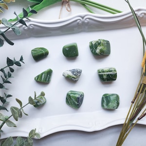 Green Tremolite Tumbled Stone