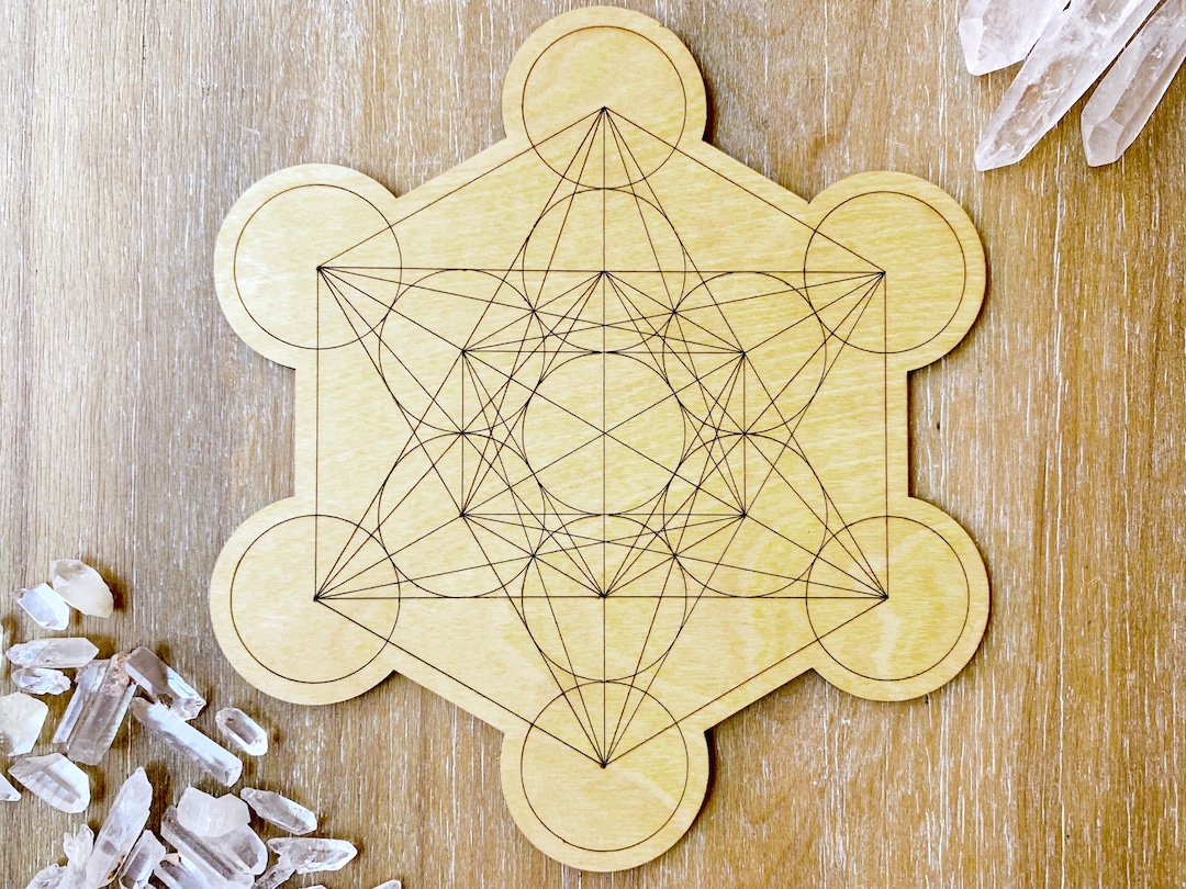 Metatron Wooden Crystal Grid Template - Etsy