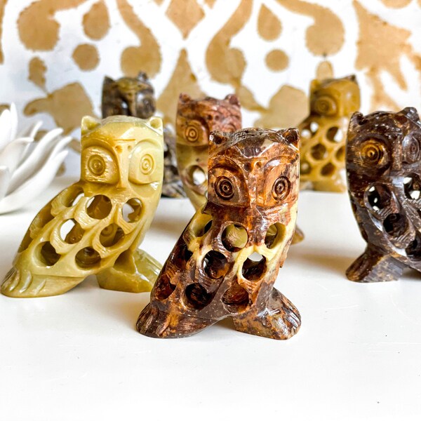 Soapstone Owl Etsy