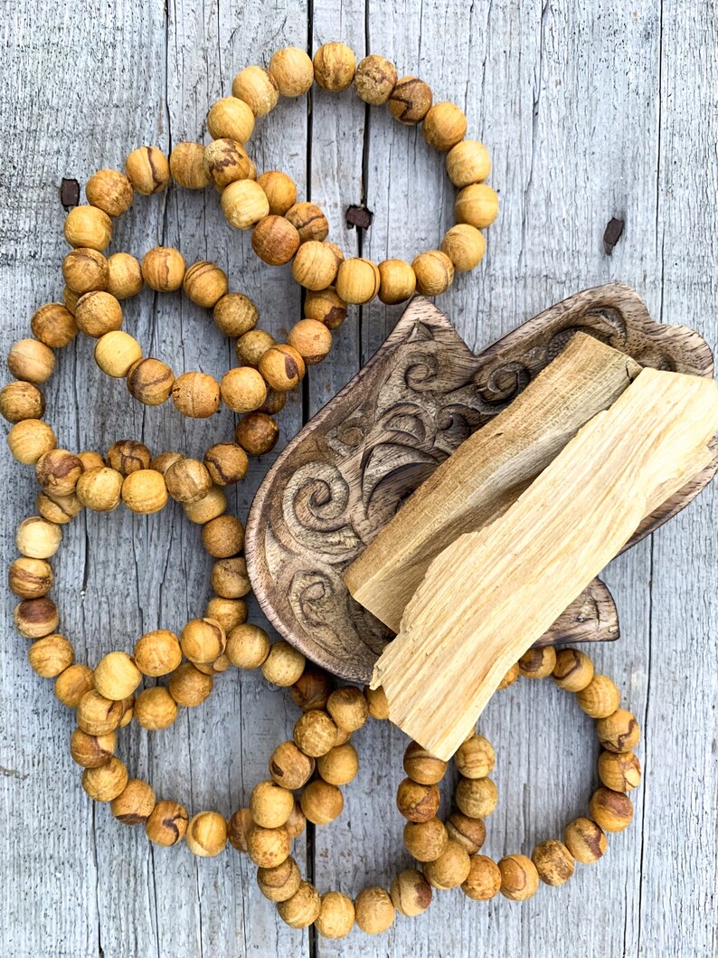 Palo Santo Wood Bracelet 12mm Peru Etsy