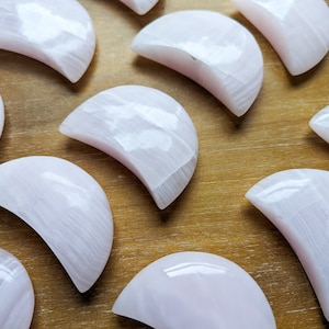 Pink Calcite Moon