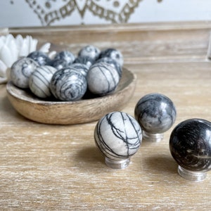 Zebra Jasper Sphere || Mini