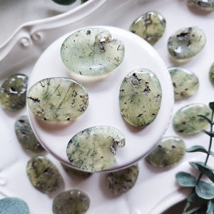 Prehnite Mini Worry Stone