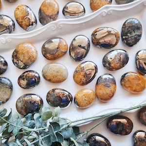 Golden Pyrite Palm Stone