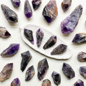 Chevron Amethyst Raw Point