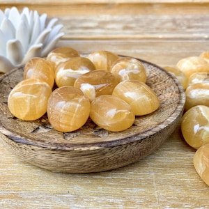 Honey Calcite Tumbled Stone
