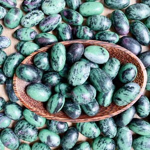 Ruby in Zoisite Tumbled Stone