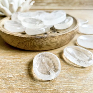 Clear Quartz Mini Worry Stone
