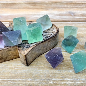 Rainbow Fluorite Octahedron