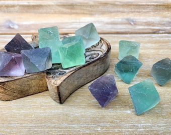 Fluorite (Rainbow) Octahedron