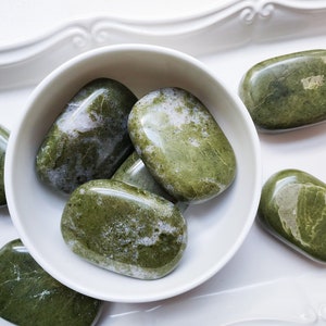 Vesuvianite Soap Palm Stone