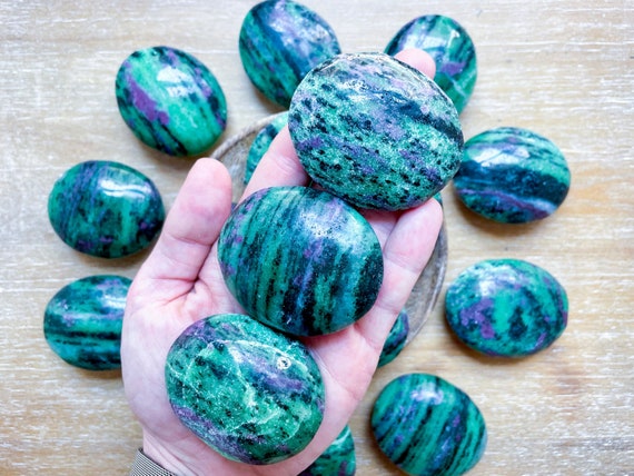 Ruby in Zoisite Palm Stone - image 3