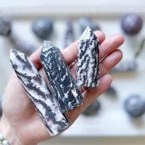 Purple Zebra Jasper with Fluorite Inclusions Tower