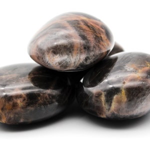 Black Moonstone Palm Stone