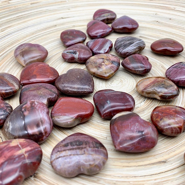 Petrified Wood Mini Heart