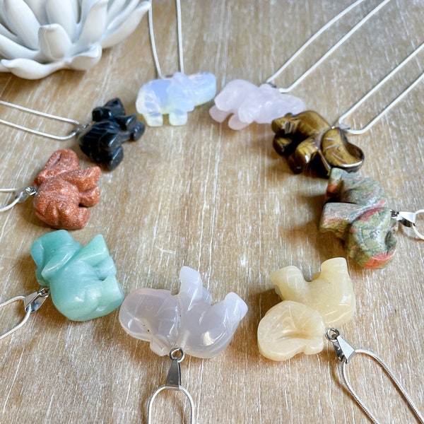 Elephant Necklace Etsy