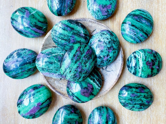 Ruby in Zoisite Palm Stone - image 4