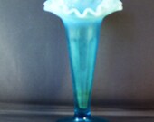 SALE Antique Ruffled Edge Vase