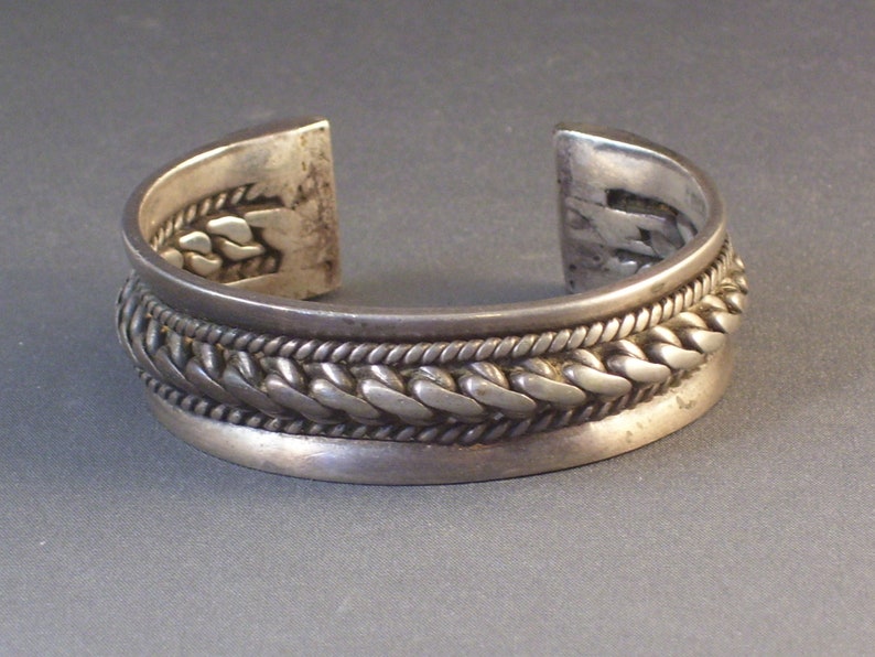 Antique Silver Bedouin Cuff Bracelet