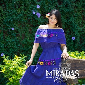 Mexikanisches Kleid, schönes mexikanisches Kleid, typisches Bauernkleid, schönes mexikanisches Kleid