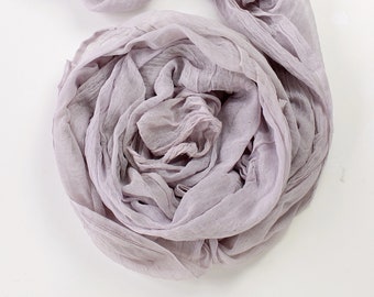 Mauve gauze runner Dusty violet cheesecloth runner Purple table runner Bridal shower table Wedding styling Newborn photo props