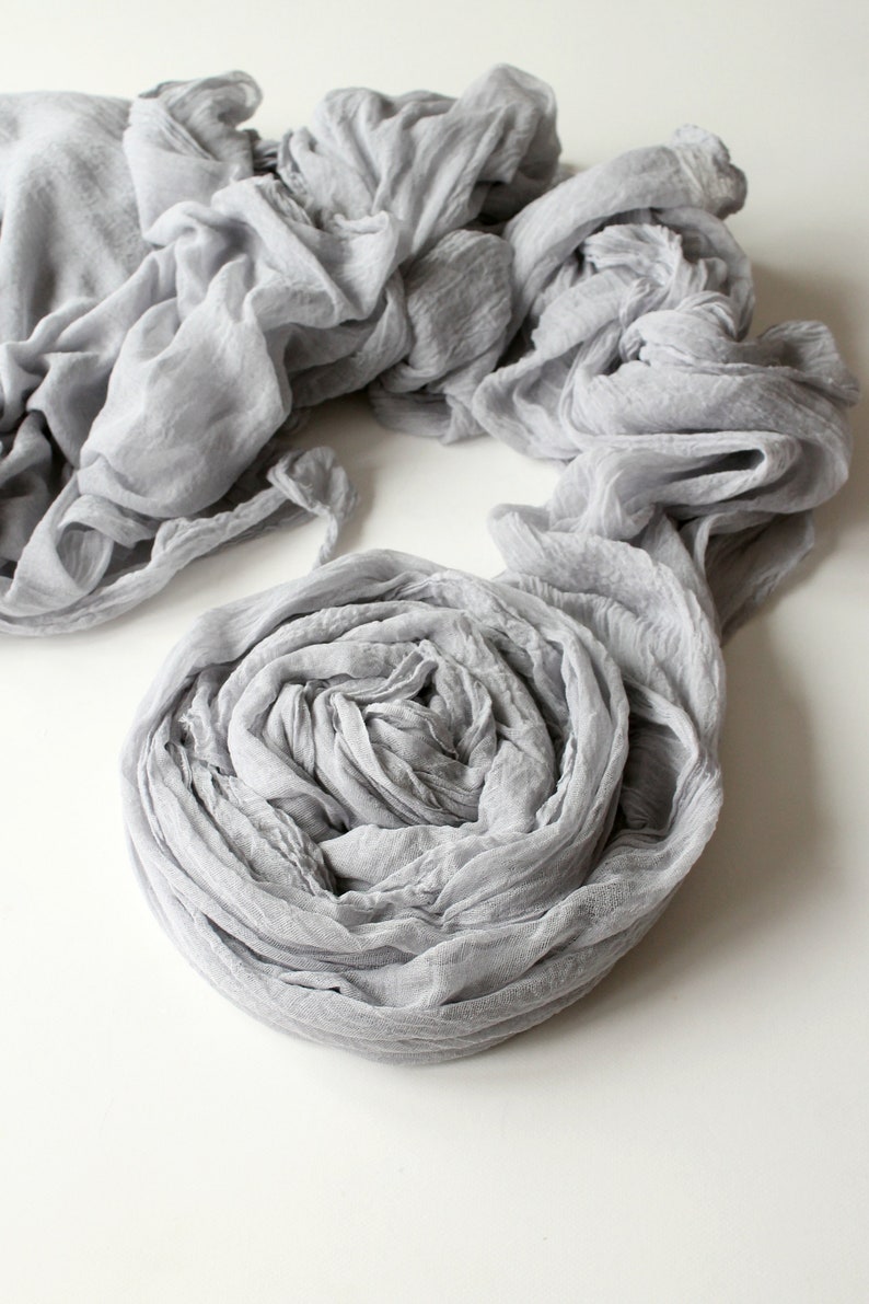 Grey Table Runner Muslin Tablecloth Hand Dyed Gauze Runner Etsy Australia