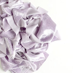 Lavender silk velvet ribbon Hand dyed light purple velvet ribbon Violet velvet sash Lavender wedding Garden Dusty lilacs silk velvet ribbon image 2