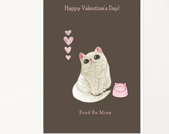 Linda pegatina para el día de San Valentín para gatos, múltiples tamaños disponibles, envío gratuito en EE. UU.