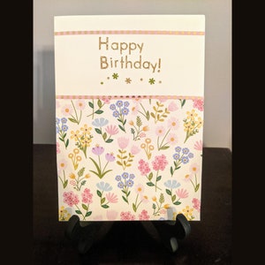 Alles Gute zum Geburtstag Karte, Umschlag enthalten, handgefertigt, 5 x 7 Zoll, leere innen, kostenloser Versand