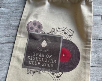 2025 Year of Dishcloths Drawstring Project Bag