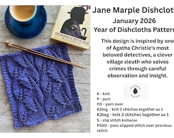 APRIL MAY JUNE 2026 Year of Dishcloths Pattern Cards