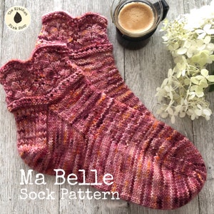 MA BELLE  Sock Pattern  - Digital Pattern