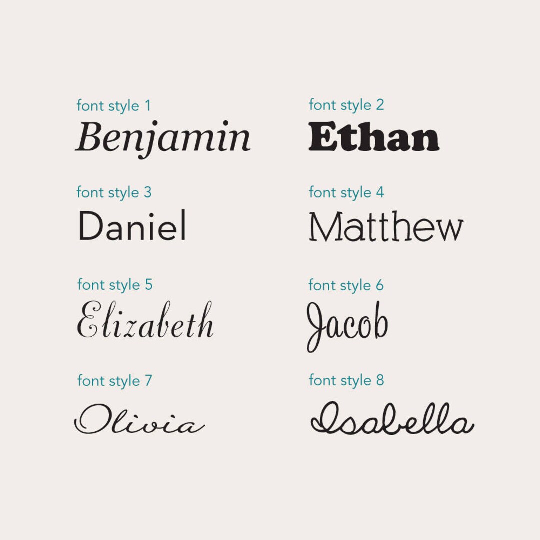 Personalized Name Lettering Decal - Etsy