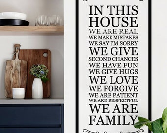In This House - Black-Vinyl Wall Decal