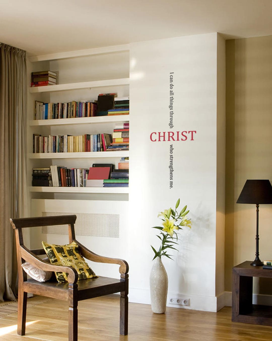 Christ Bible Quote Decal - Vinyl Wall Sticker - Etsy