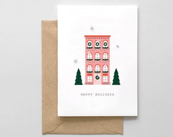 Happy Holidays Brownstone- Holiday Card