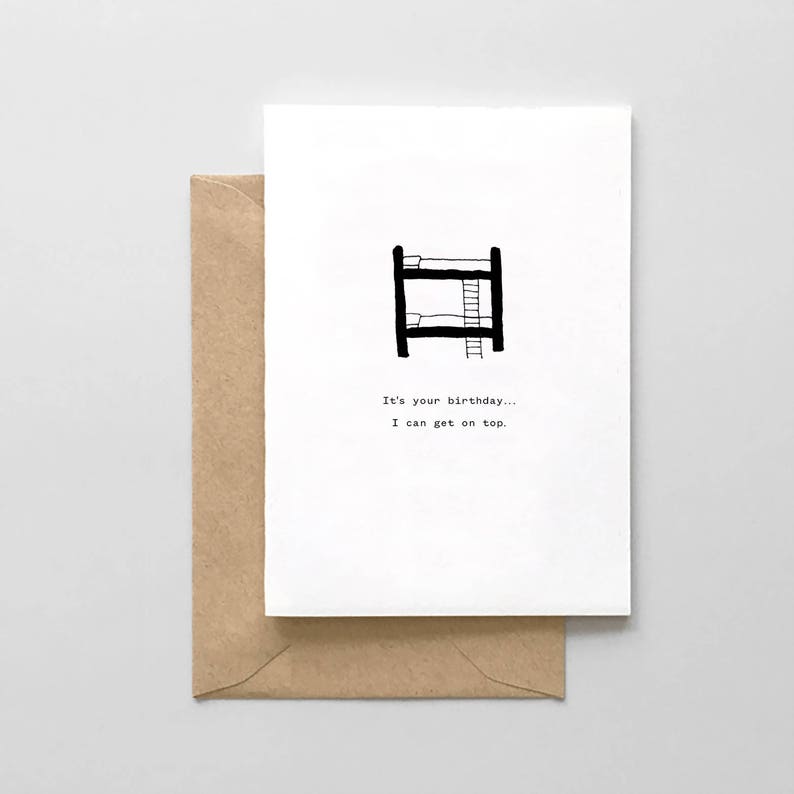 Funny Birthday Card Sexy Card Kinky Cards Bunk Bed Card - Etsy