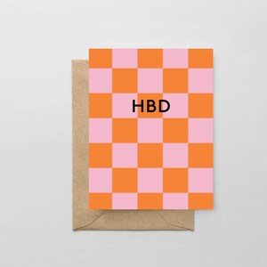 Conception de chèque HBD - Carte de vœux