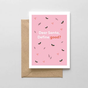 Cher Père Noël, Définir le bien? - Drôle de carte de Noël