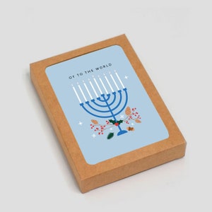 Oy to the World - Hanoukka - Coffret de 6 cartes