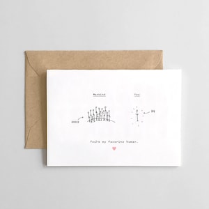 Carte meilleur ami carte - personne préférée - vous êtes mes cartes préférées humain d’amour