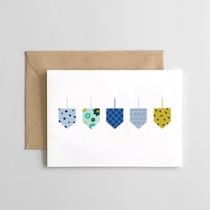 Dreidel Design - Hanoukka - Carte de vœux