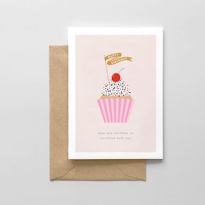 Espero que tu cumpleaños esté salpicado de alegría - Tarjeta de cumpleaños