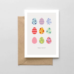 Happer Easter - Graphic Egg Design - Easter Card