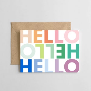 Colorful Hello - Mini Boxed Set of 6 Cards