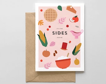 It's The Sides For Me - Greeting Card