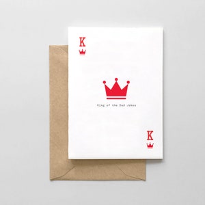 Funny Dad Card - Father's Day Card - King of the Dad Jokes