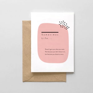 Sometimes Life... Sentimental Card - Thinking of You - Pandemic Cards